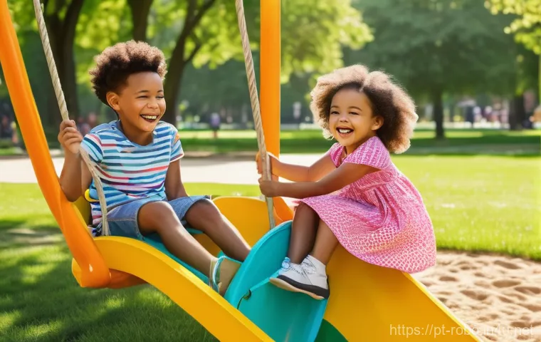 로보카폴리 시즌2 요약 - **Prompt:** "A vibrant, cheerful scene of a diverse group of children, aged 5-10, playing joyfully i...