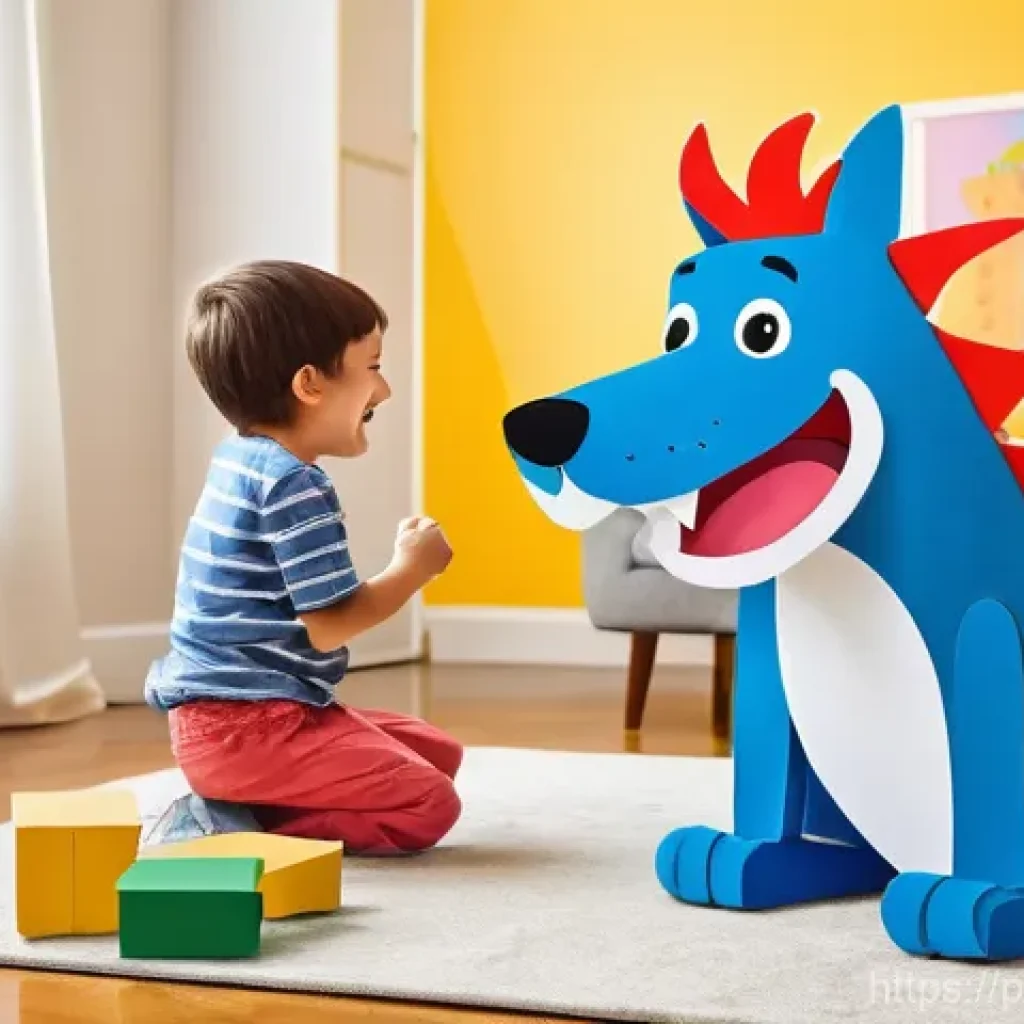 로보카폴리와 경쟁작 - **Prompt 1: Imaginative Family Playtime**
    "A heartwarming and vibrant illustration featuring a h...