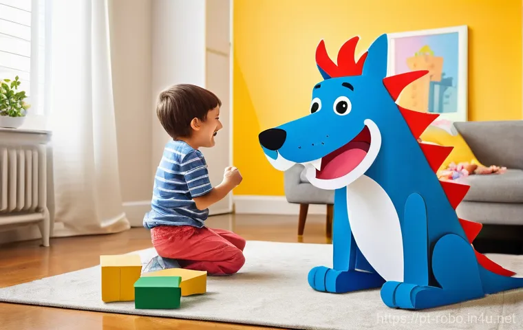 로보카폴리와 경쟁작 - **Prompt 1: Imaginative Family Playtime**
    "A heartwarming and vibrant illustration featuring a h...