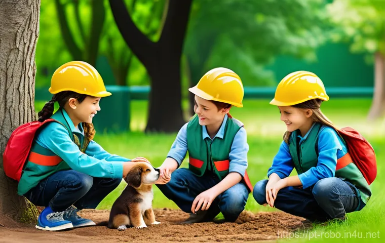 로보카폴리와 경쟁작 - **Prompt 2: Curious Junior Scientists Exploring Health**
    "A bright, clean, and engaging illustra...