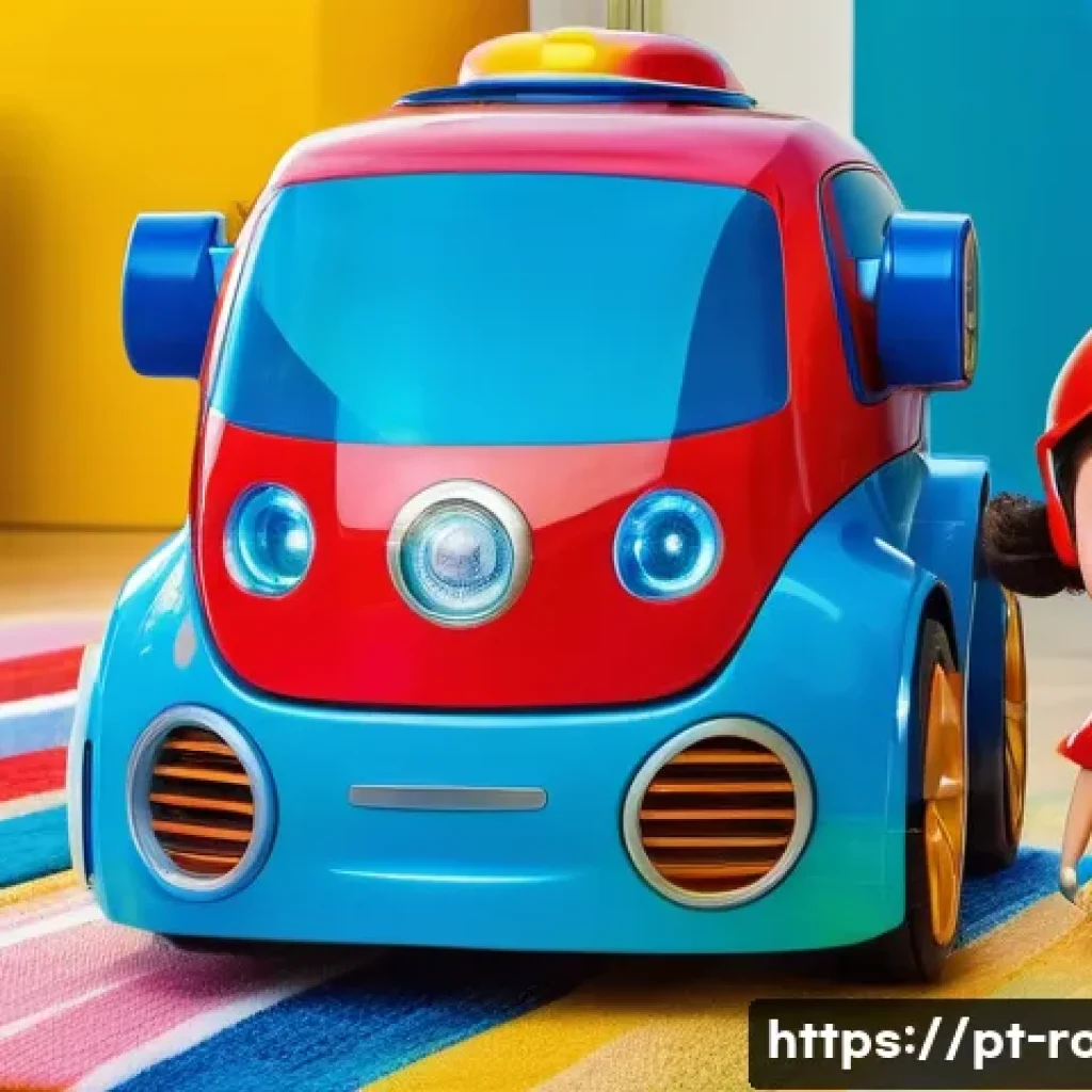 로보카폴리 캐릭터 상품 - **Prompt: Transformable Toy Fun with Robocar Poli**
    "A vibrant, eye-level photo of three cheerfu...