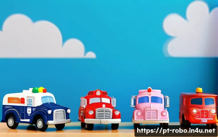 로보카폴리 장난감 수집 팁 - **Prompt 1: The Core Four of Broomstown - A Collector's Pride**
    A brightly lit, clean display sh...